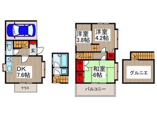 レントハウス小手指南の物件間取画像